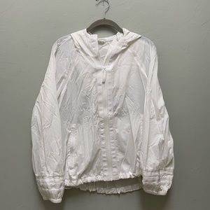 Athleta White ultra lightweight jacket SM